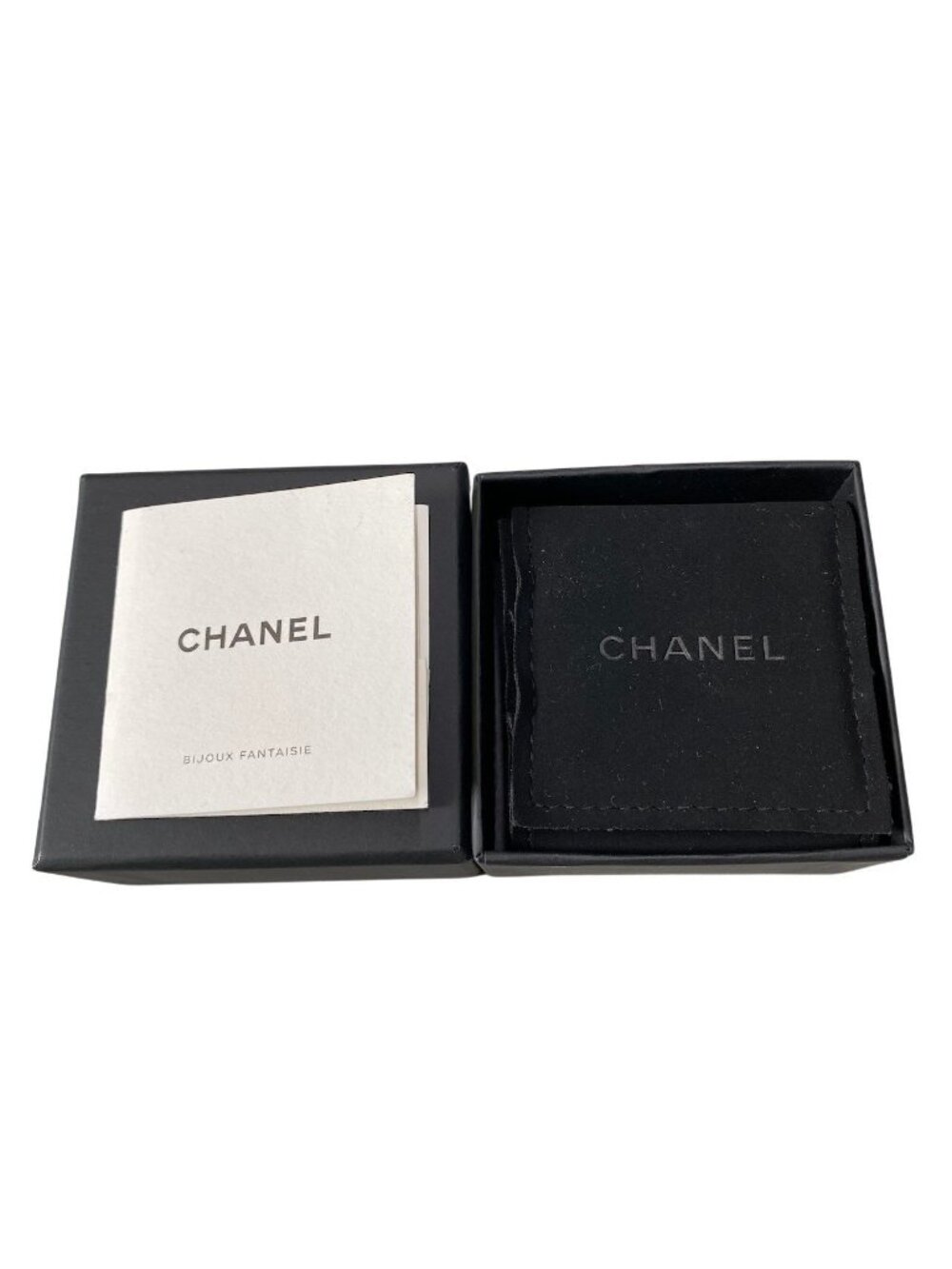 Chanel CC Logo Rhinestone Gold Ring Coco Band - Picture 6 of 7